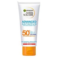 Garnier Ambre Solaire Crema Solare Advanced Sensitive, Latte Protettivo per Pelli Chiare e Sensibili, Protezione Solare Molto Alta IP50+