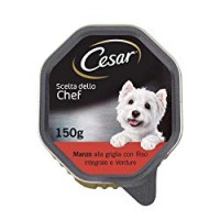 Cesar Scelta dello Chef Cibo per Cane, Manzo alla Griglia con Riso Integrale e Verdure 150 g