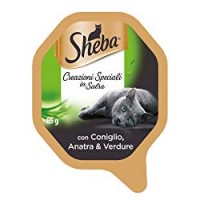 Sheba Creazioni Speciali in Salsa, Cibo per Gatto con Coniglio, 85 g