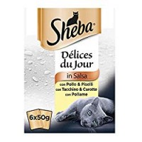 Sheba Délices Du Jour in Salsa Selezione Delicata con Verdure - 6 confezioni da