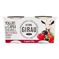Fattorie Girau YOGURT DI CAPRA 100% FRUTTI DI BOSCO, 2 x
