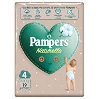 Pampers Naturello Maxi, 19 Pannolini, Taglia 4 (7-18 kg)