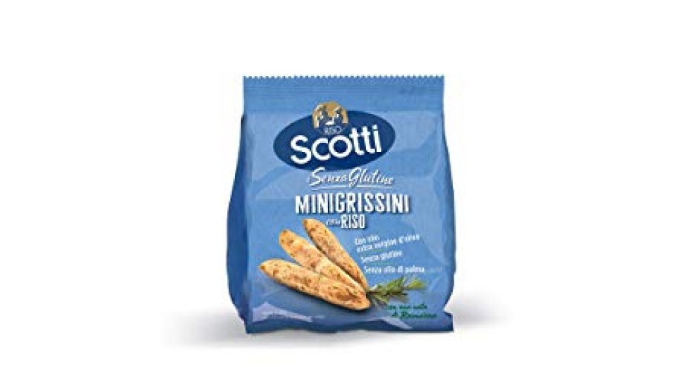 Scotti MINIGRISSINI CON RISO GUSTO ROSMARINO SENZA GLUTINE, 62,5g