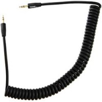 AmazonBasics Cavo audio stereo a spirale da 3,5 mm (Lunghezza massima 2 m)