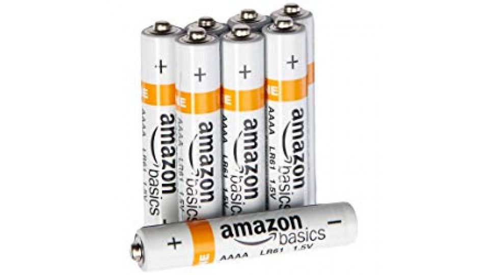 AmazonBasics - Pile alcaline AAAA (Mini), confezione da 8