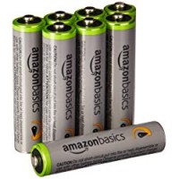 AmazonBasics - Pile ricaricabili AAA ad alta capacità, pre-caricate, 8 pezzi, durata di 500 cicli (850 mAh, min. 800 mAh)