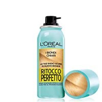 L'Oréal Paris Ritocco Perfetto Dedicato alle Bionde Spray Ritocco Radici, Copre la Ricrescita Scura e Dura 1 Shampoo, I Biondi Chiari
