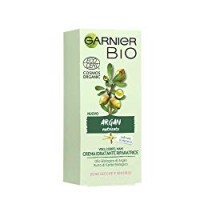 Garnier Bio Crema Idratante Riparatrice all'Argan per Pelli Secche o Sensibili, Formula Arricchita con Burro di Karité Biologico e Vitamina e Antiossidante