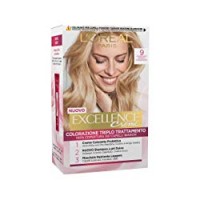 L'Oréal Paris Excellence Creme, Tinta Colorante con Triplo Trattamento Avanzato, Copre i Capelli Bianchi, 9 Biondo Chiarissimo