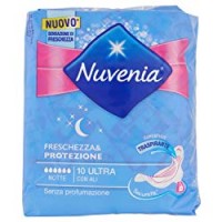 Nuvenia - Assorbenti , Ultra Sottili, Notte con Ali, SecureFit