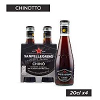 SANPELLEGRINO Bibite Gassare, CHINO' 20 cl x 4 (Vetro)