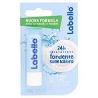 Labello Hydro Care Balsamo Labbra, Formula senza Oli Minerali e Parabeni, 24h di Idratazione, Fattore di Protezione Solare 15