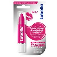 Labello Crayon Lipstick Matitone Labbra Colora e Idrata, senza Oli Minerali e Parabeni, Hot Pink