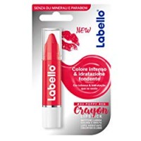 Labello Crayon Lipstick Matitone Labbra Colora e Idrata, senza Oli Minerali e Parabeni, Poppy Red