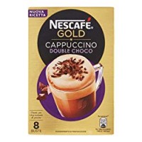 Nescafé Gold Cappuccino Double Choco Preparato Solubile per Cappuccino con Doppio Cioccolato, Astuccio
