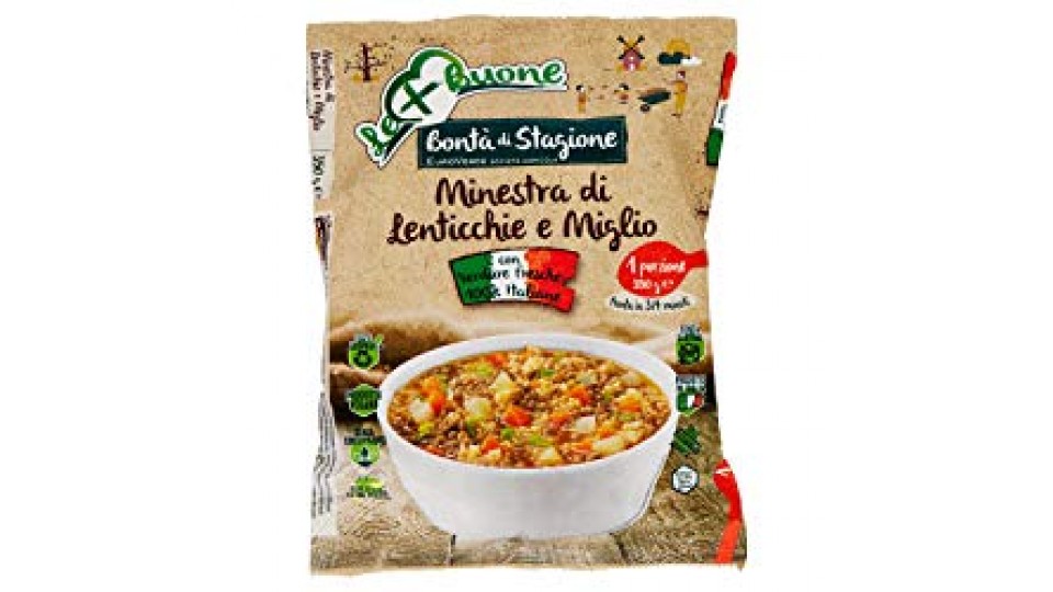 MINESTRA LENTICCHIE E MIGLIO VEG. S/GLUT