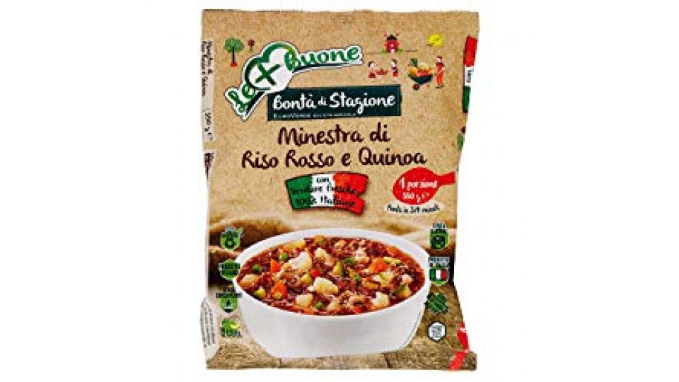EuroVerde MINESTRA RISO ROSSO E QUINOA