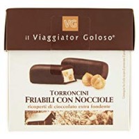 Il Viaggiator Goloso TORRONCINI FRIABILI ALLA NOCCIOLA RICOPERTI AL CIOCCOLATO VG