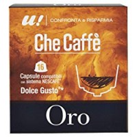 CHE CAFFE' ORO - U! Confronta e Risparmia, 16 Capsule Compatibili Nescafè Dolce Gusto