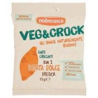 Veg&Crock Patate Dolci Noberasco- 15 g- Chips di verdure: di patate dolci disidratate