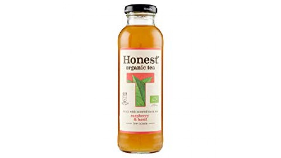 Honest Tea Tè Biologico Lampone e Basilico 330 ml - bottiglia in vetro