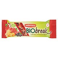 Noberasco Biobreak con Goji e Physalis - 35 g - Barretta con frutta essiccata, frutta secca e semi, biologica