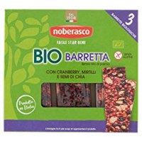 Noberasco - Tripack Bio Barretta Cranberry Mirtilli Semi di Chia