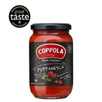 Coppola Salerno Sugo Puttanesca, Sugo Pronto con Olive, Capperi e Acciughe senza Zuccheri Aggiunti 