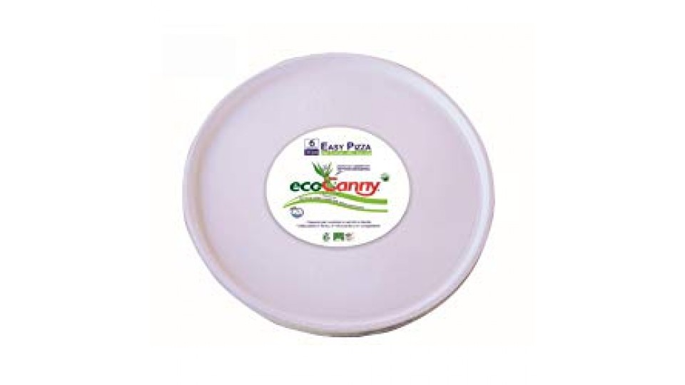 EcoCanny - 6 Piati EcoBio Compostabili per PIZZA, Diametro