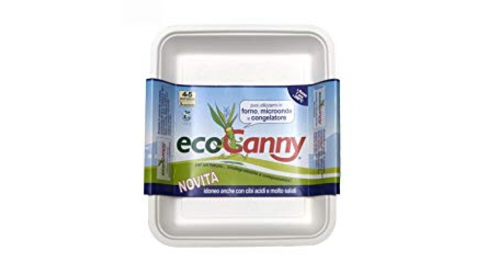 EcoCanny - 3 Vaschette EcoBio Compostabili, 1,7lt