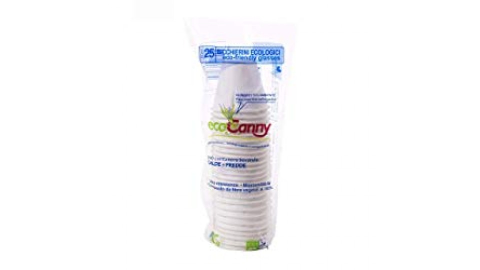 EcoCanny - 25 Tazze EcoBio per caffè