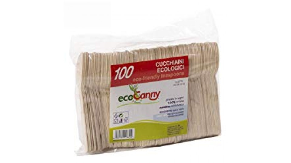 EcoCanny - 100 Cucchiaini EcoBio