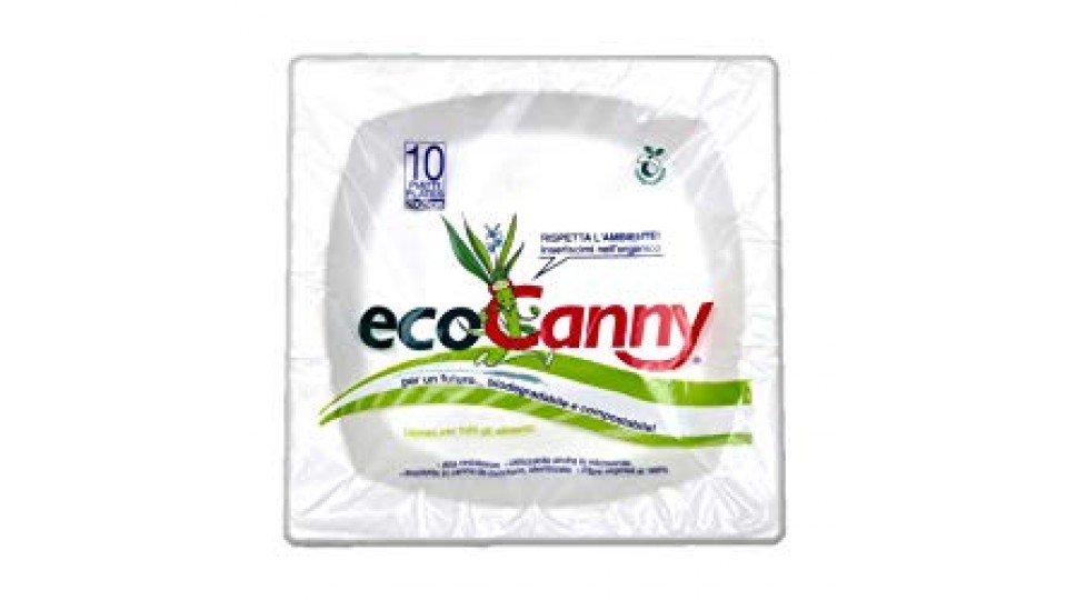 EcoCanny - 10 Piatti EcoBio ELEGANCE, Diametro