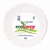 EcoCanny - 12 Piatti EcoBio CLASSIC, Diametro 18,9cm