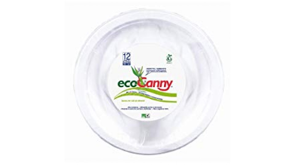 EcoCanny - 12 Piatti EcoBio CLASSIC, Diametro