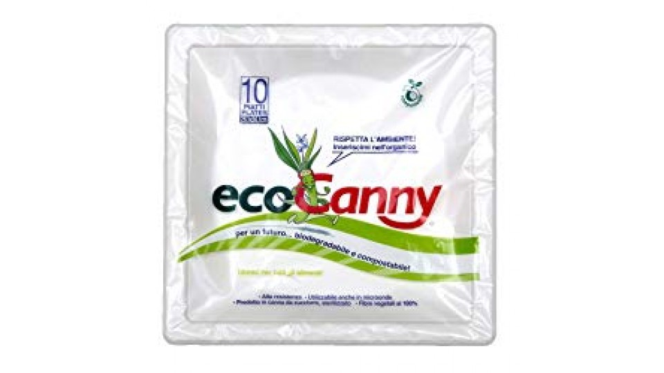 EcoCanny - 10 Piatti EcoBio ELEGANCE, Diametro