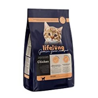 Marchio Amazon Lifelong - Alimento secco per gattini con pollo fresco, ricetta senza grano