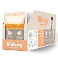 Marchio Amazon - Lifelong Alimento completo per gatti adulti- Selezione mista in gelatina, 2,4 kg (24 sacchetti x 100g)