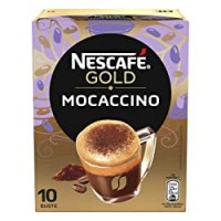 NESCAFÉ GOLD Mocaccino Preparato Solubile per Caffè al Cacao Astuccio 10 Bustine