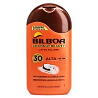 Bilboa Latte Solare Azione Anti-Age con Microperle d'Olio e Cocco, Alta, SPF 30-200 ml