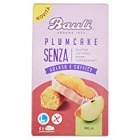 Bauli Plumcake "Senza" Mela - 4 Pezzi da 33 g, Totale: