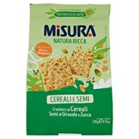 Misura - Natura Ricca Cereali e Semi Crackers ai Cereali, Semi di Girasole e Zucca