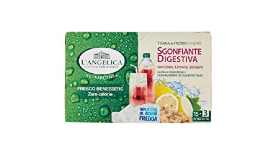 ANGELICA TISANA A FREDDO DRENANTE ANTICELLULITE 15+3 FILTRI