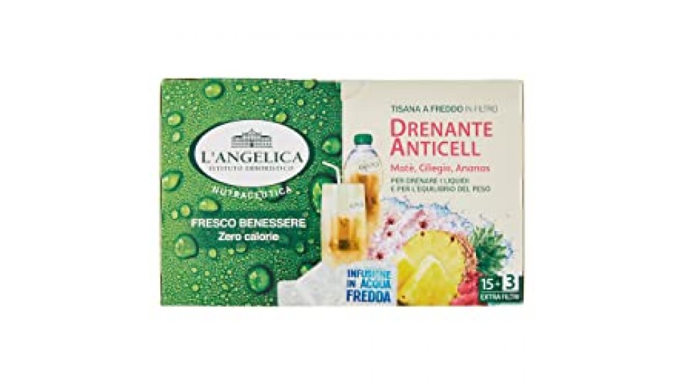 ANGELICA TISANA A FREDDO DRENANTE ANTI CELLULITE 15+3 FILTRI