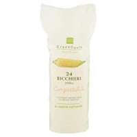 24 BICCHIERI 250cc COMPOSTABILI Green Oasis