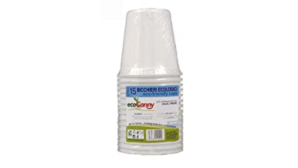 EcoCanny - 15 Bicchieri EcoBio
