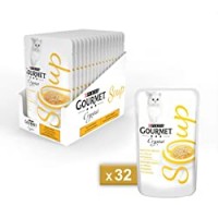 Purina Gourmet Crystal Soup Gatto Delicato Brodo con Pollo Naturale - 32 Buste da 40 g Ciacuna (confezione da 32 X 40 g)