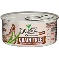 Purina Beyond Umido Gatto Grain Free Ricco in Pollo con Fagiolini, 12 Lattine da 85 g Ciascuna, Confezione da