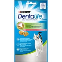 PURINA DENTALIFE Snack gatto al gusto di Salmone - 8 confezioni da 40g ciascuna