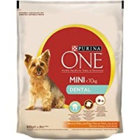 Purina One Mini Crocchette per il Cane, Dental, Ricco in Pollo, con Riso, per Cani fino a 10 kg
